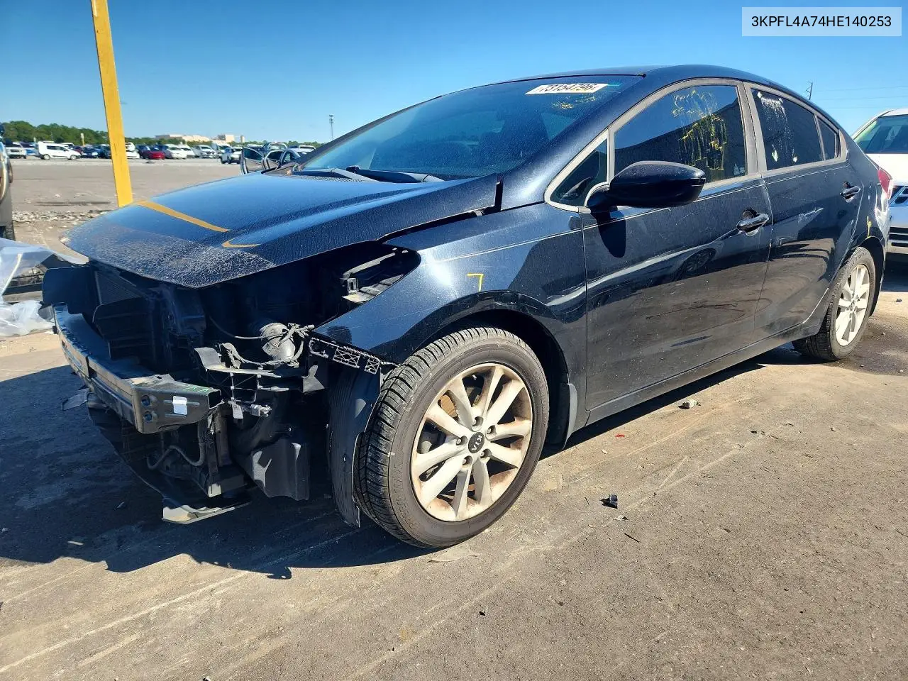 KIA FORTE 2017, VIN 3KPFL4A74HE140253