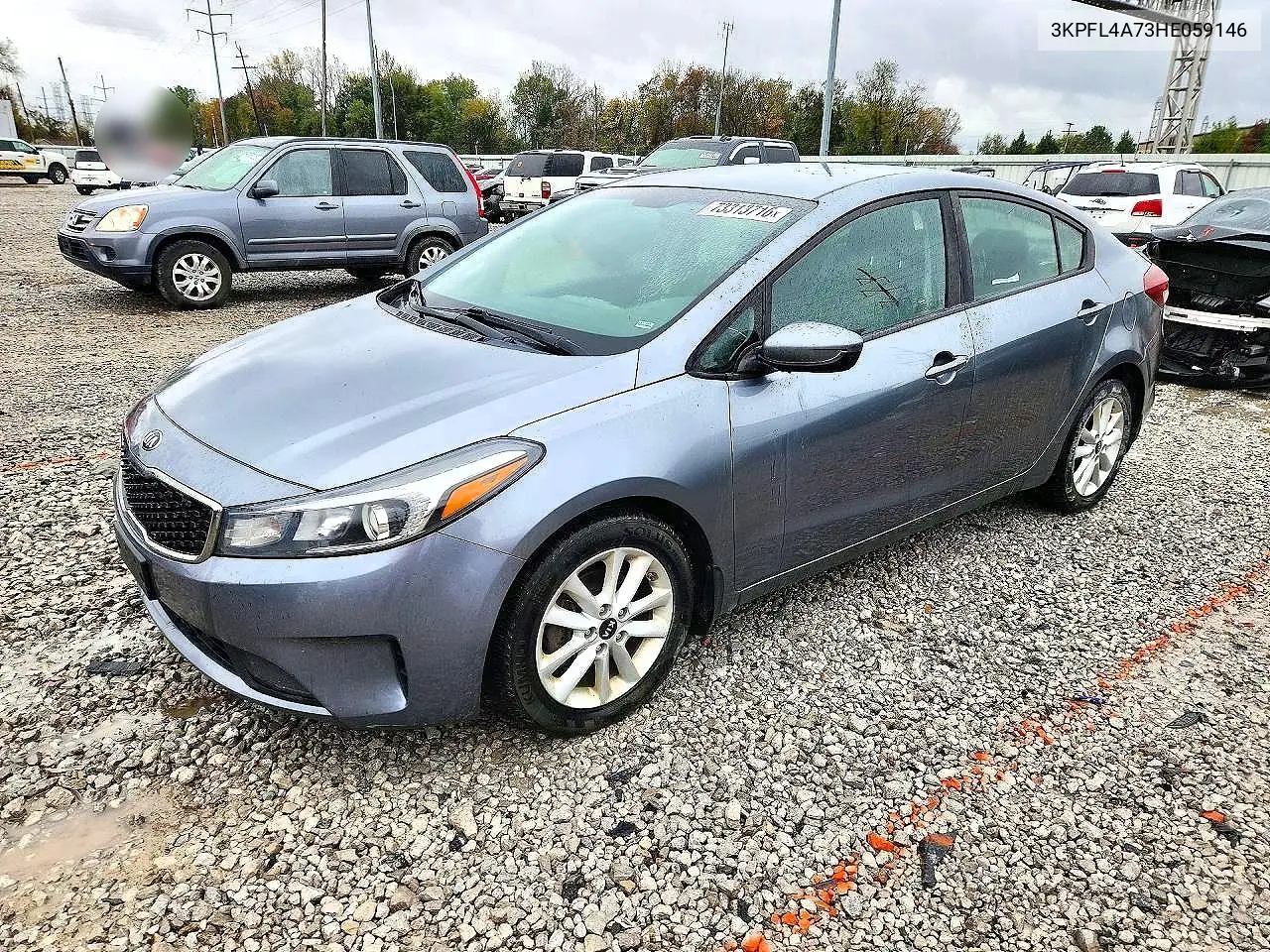 KIA FORTE 2017, VIN 3KPFL4A73HE059146