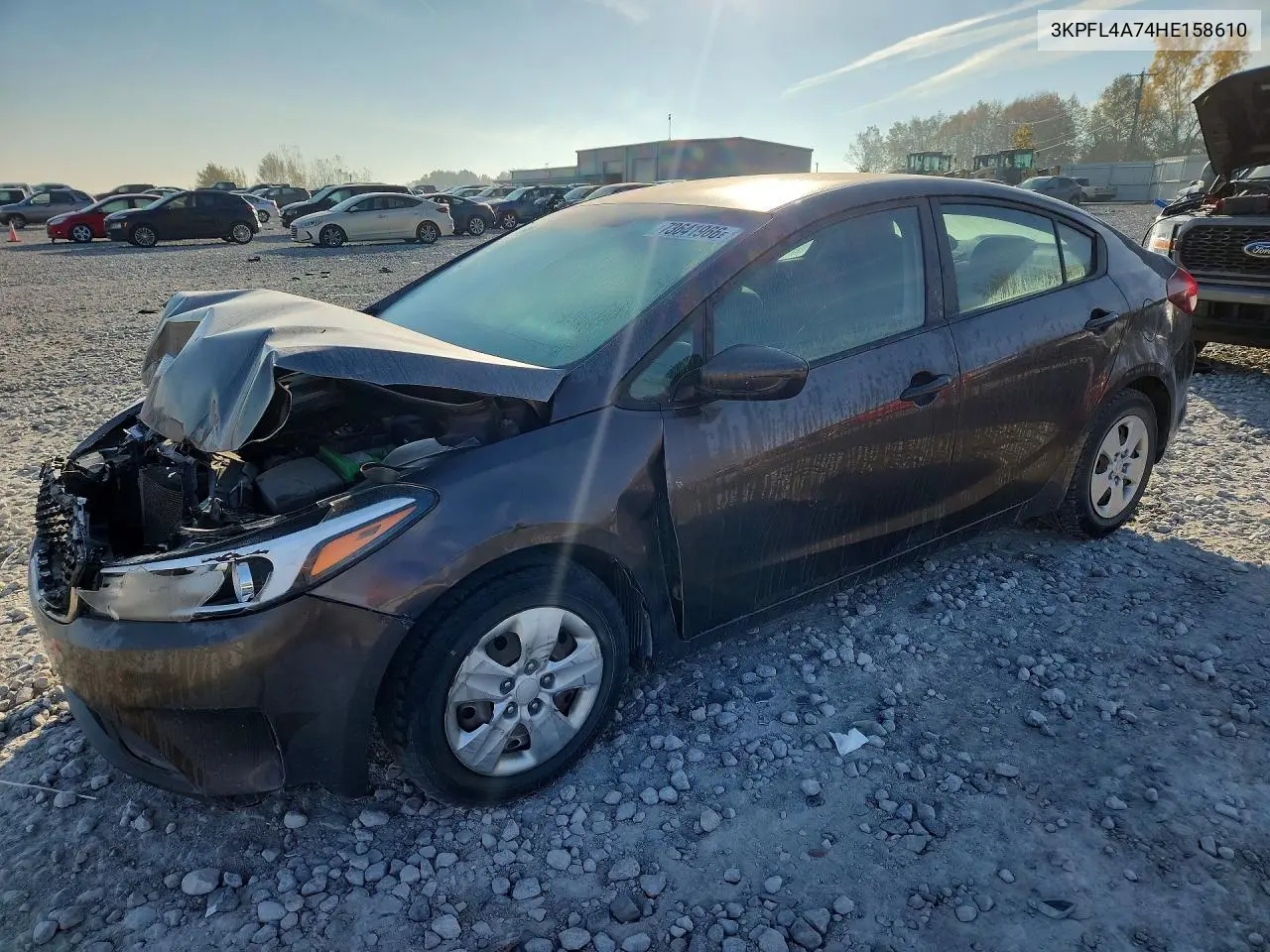KIA FORTE 2017, VIN 3KPFL4A74HE158610