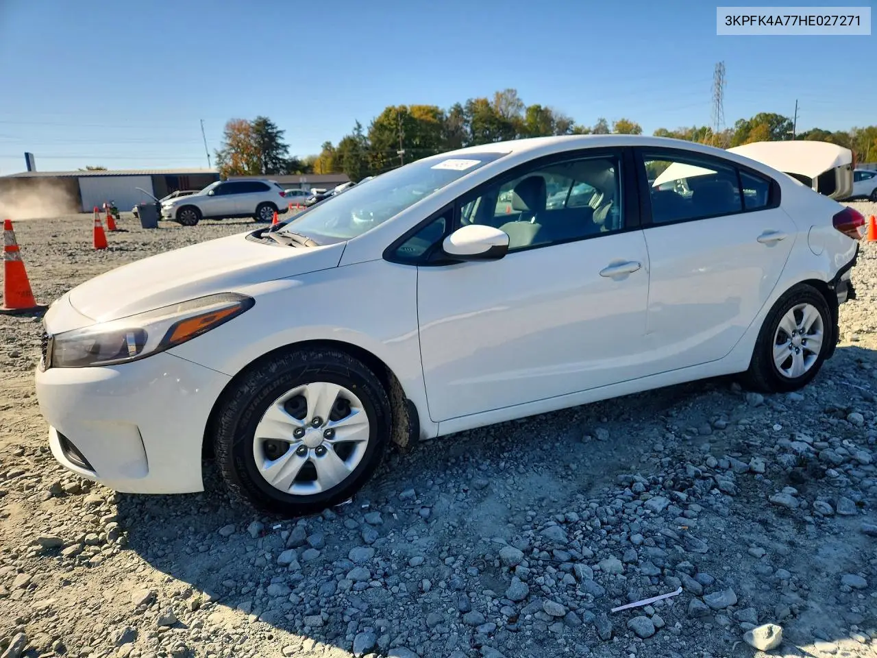 KIA FORTE 2017, VIN 3KPFK4A77HE027271