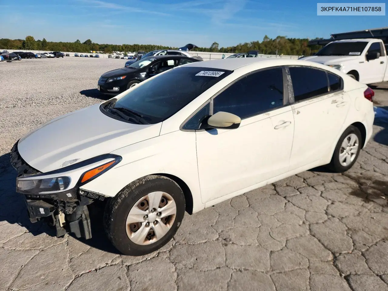 KIA FORTE 2017, VIN 3KPFK4A71HE107858