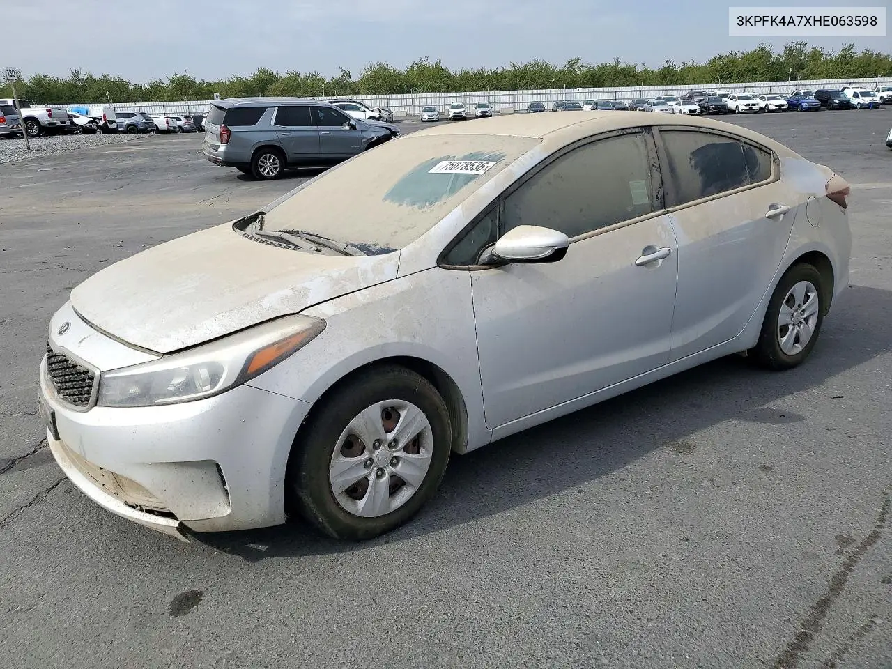 KIA FORTE 2017, VIN 3KPFK4A7XHE063598