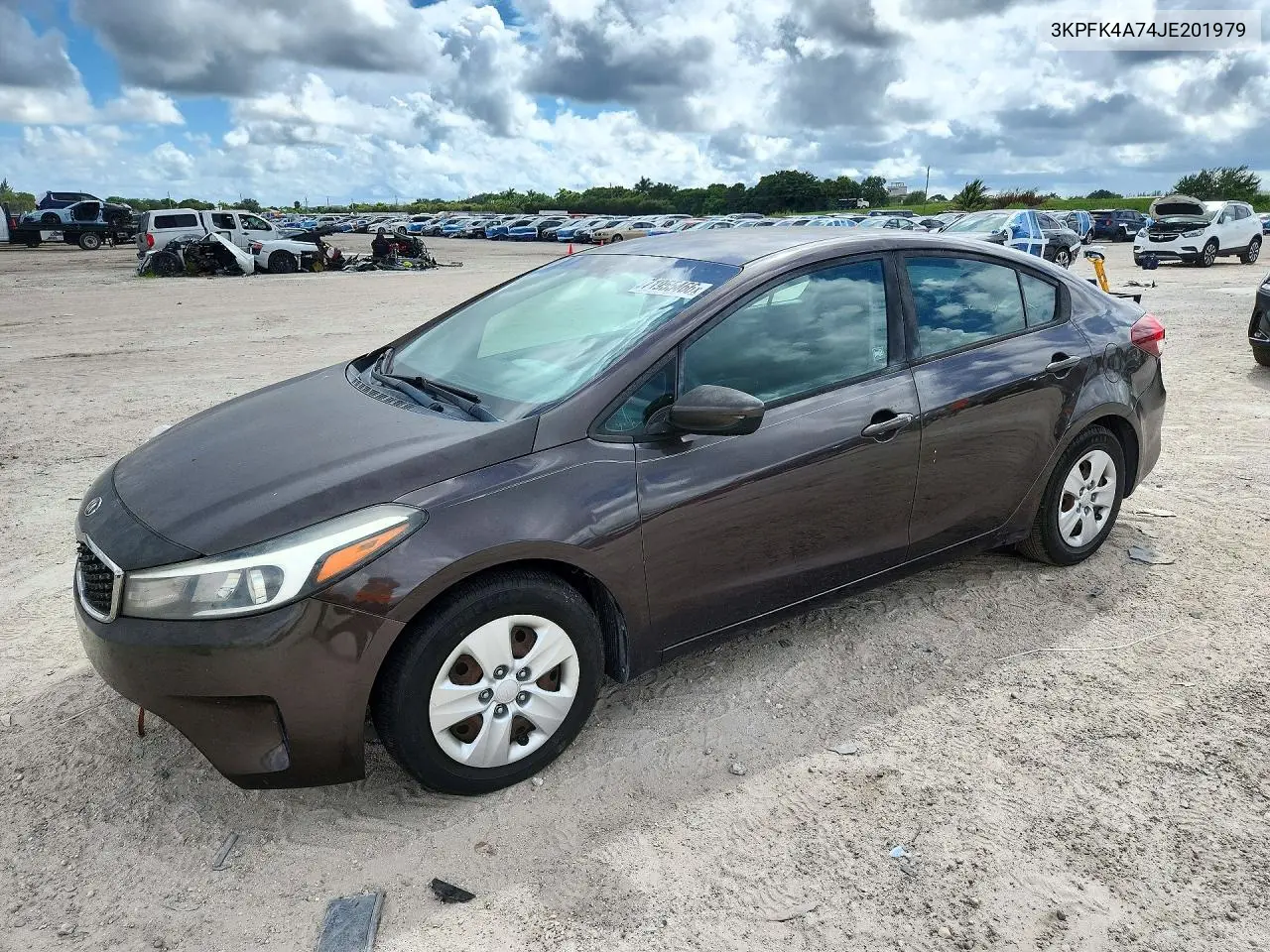 KIA FORTE 2018, VIN 3KPFK4A74JE201979