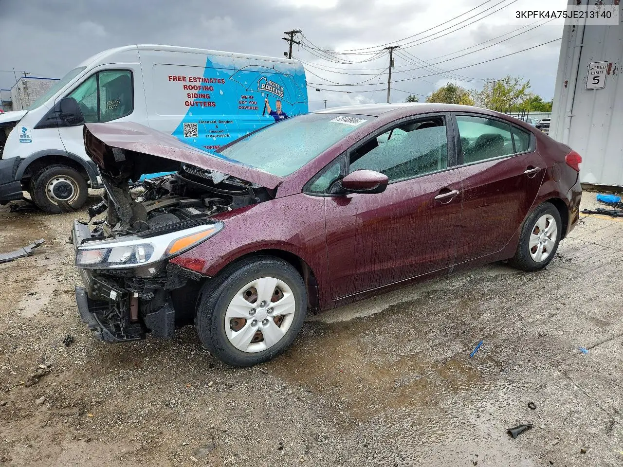 KIA FORTE 2018, VIN 3KPFK4A75JE213140
