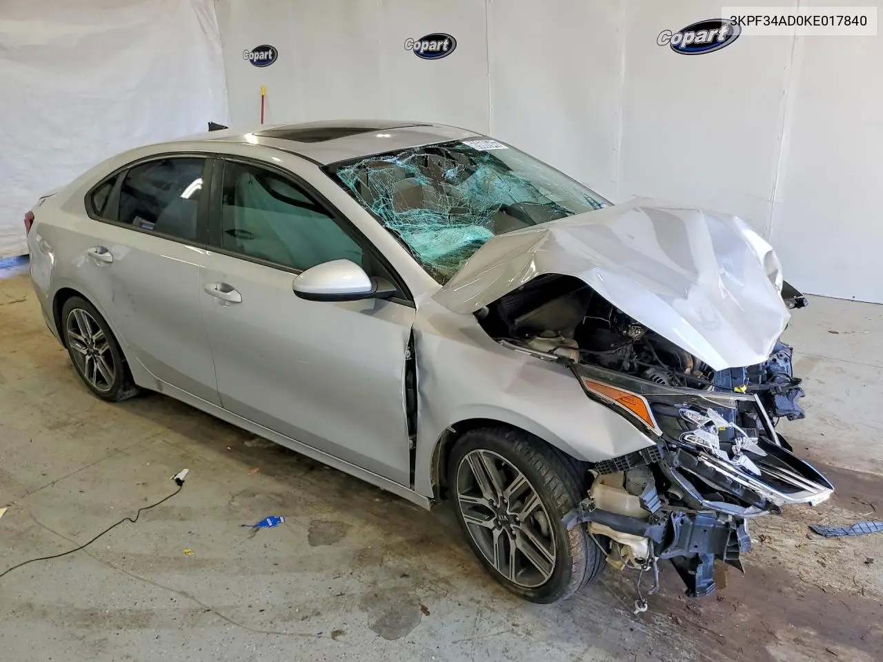 2019 KIA FORTE VIN 3KPF34AD0KE017840 — фото 4