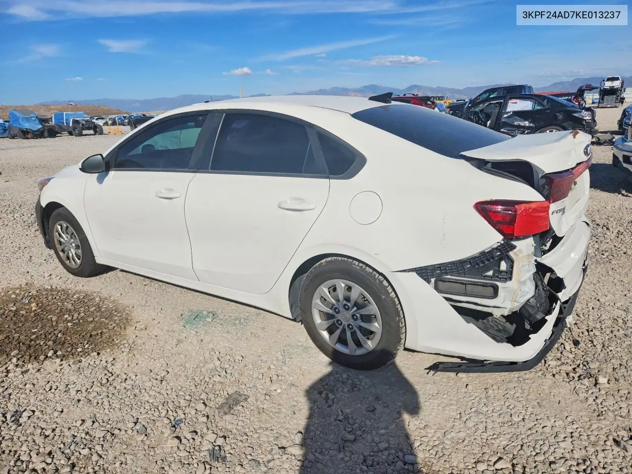 2019 KIA FORTE VIN 3KPF24AD7KE013237 — фото 2