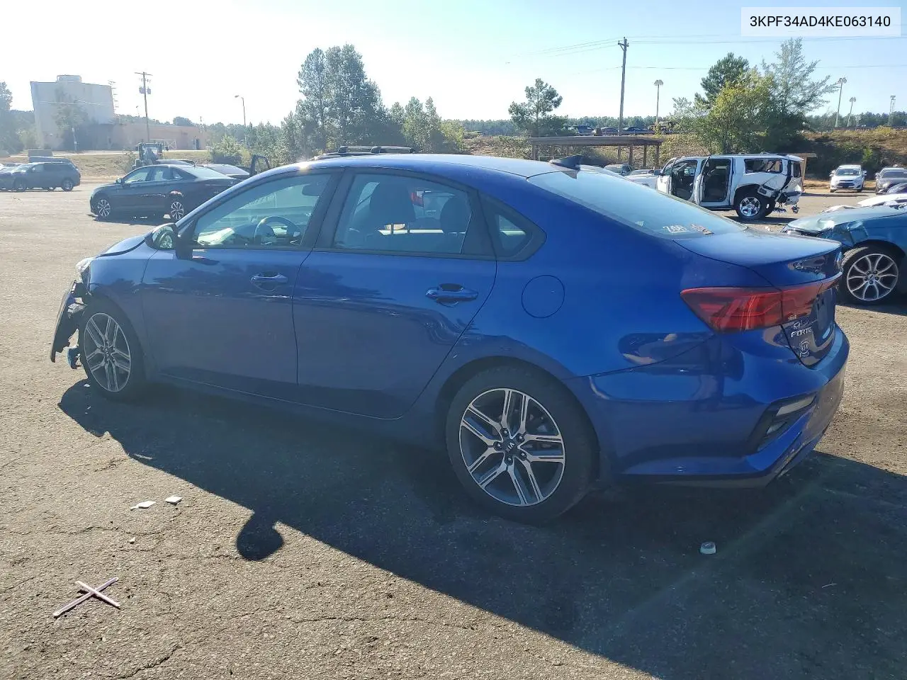 2019 KIA FORTE VIN 3KPF34AD4KE063140 — фото 2