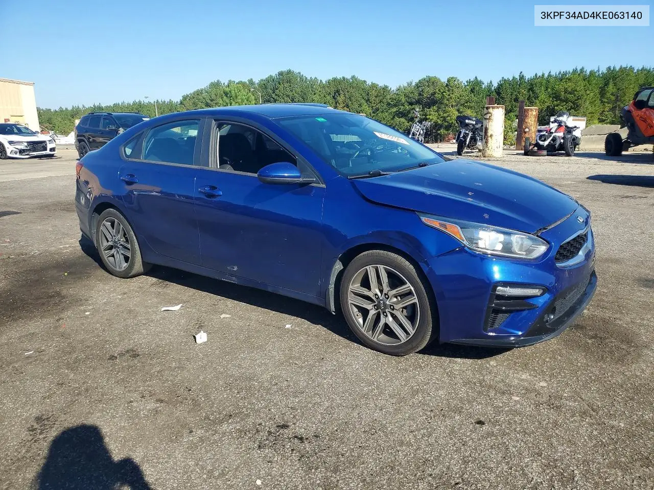 2019 KIA FORTE VIN 3KPF34AD4KE063140 — фото 4