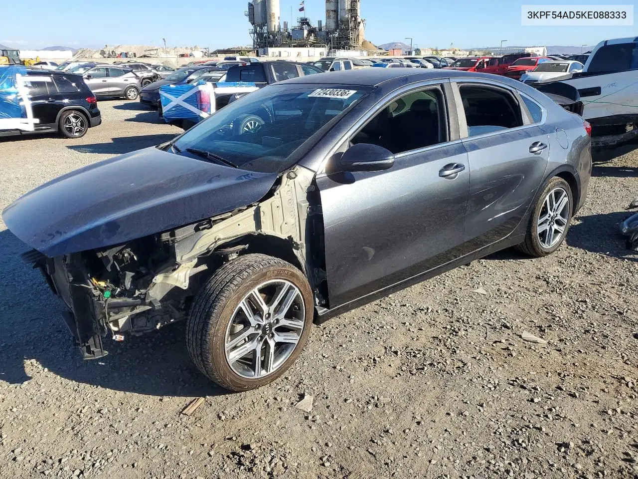 KIA FORTE 2019, VIN 3KPF54AD5KE088333