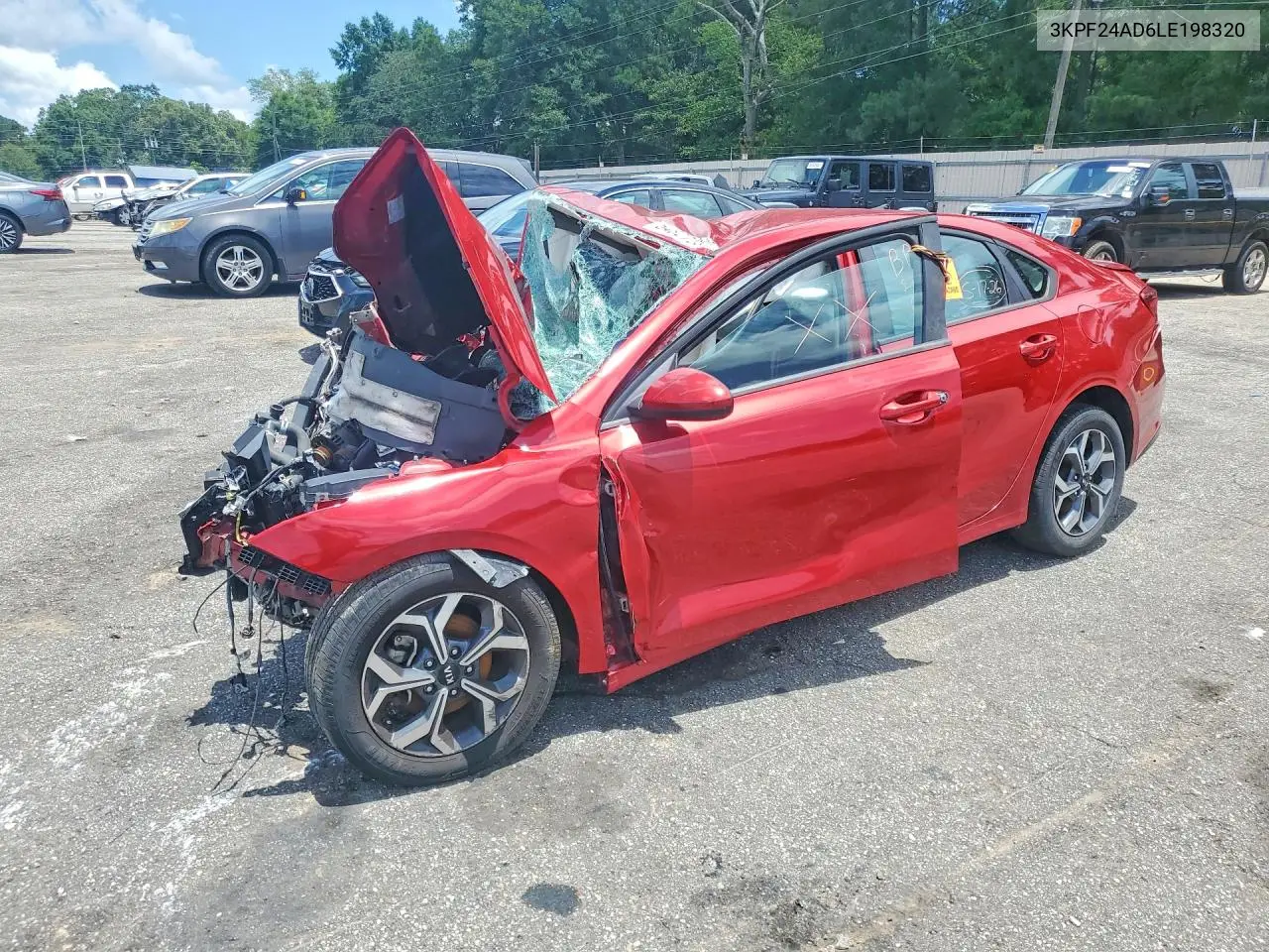 KIA FORTE 2020, VIN 3KPF24AD6LE198320