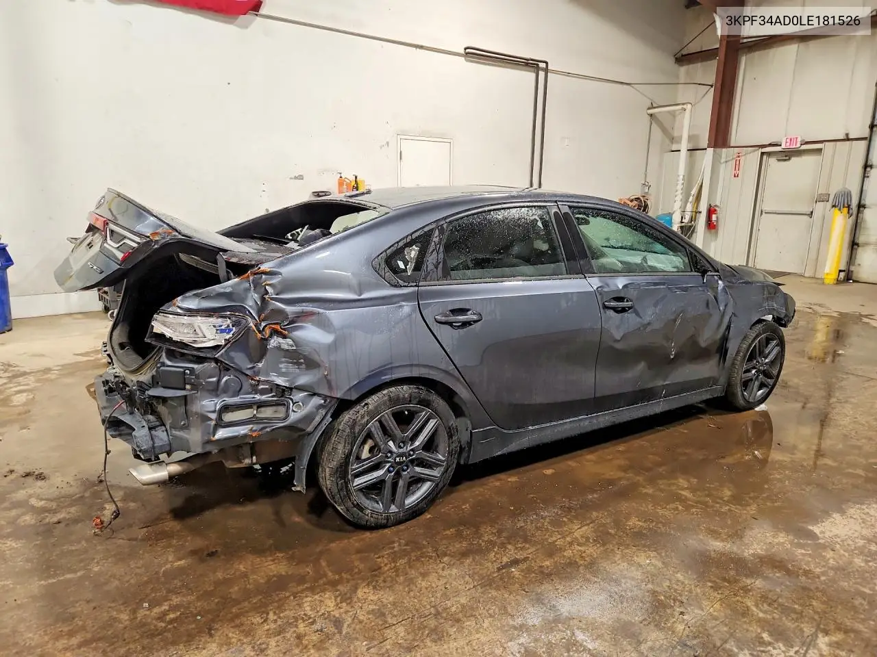 2020 KIA FORTE VIN 3KPF34AD0LE181526 — фото 3