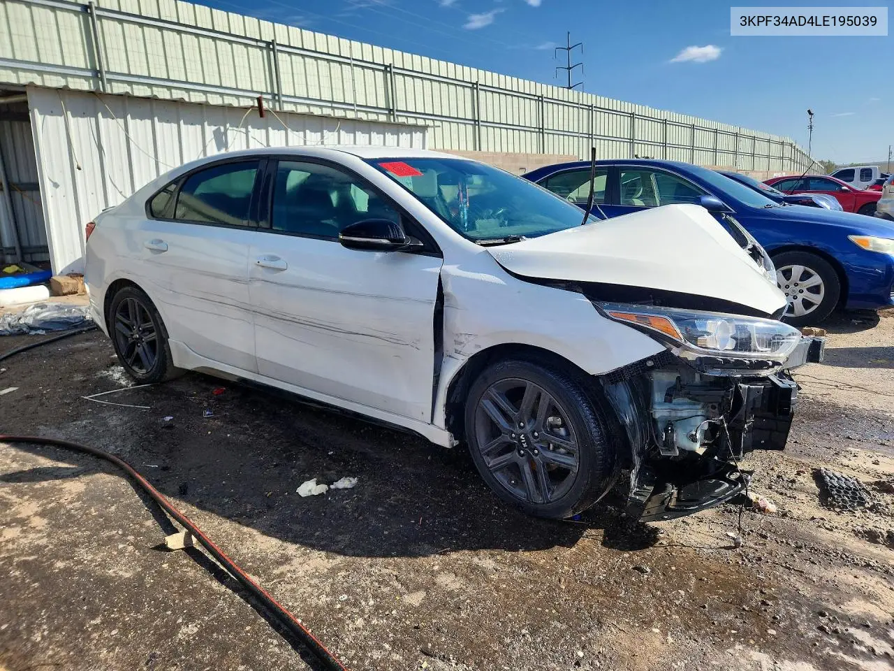 2020 KIA FORTE VIN 3KPF34AD4LE195039 — фото 4