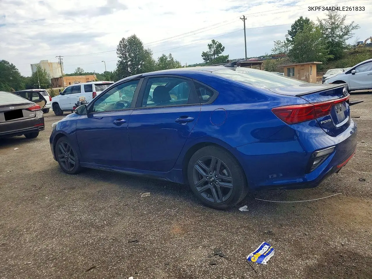 2020 KIA FORTE VIN 3KPF34AD4LE261833 — фото 2