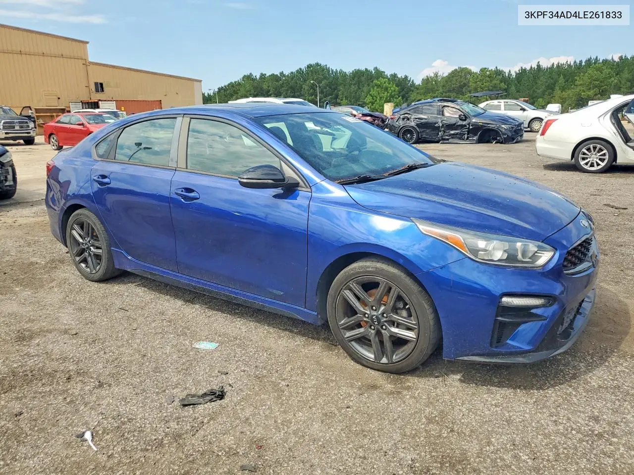 2020 KIA FORTE VIN 3KPF34AD4LE261833 — фото 4