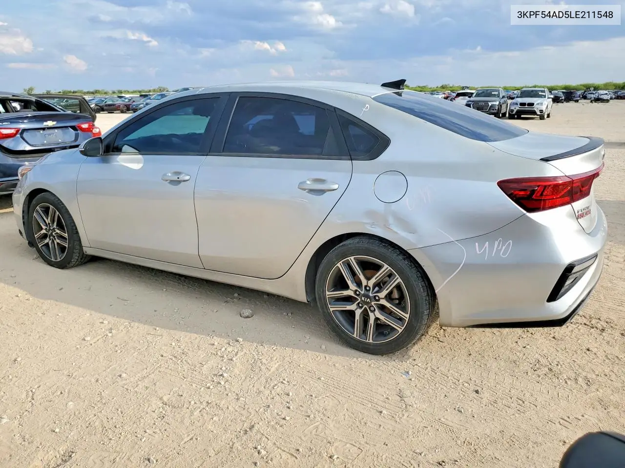 2020 KIA FORTE VIN 3KPF54AD5LE211548 — фото 2