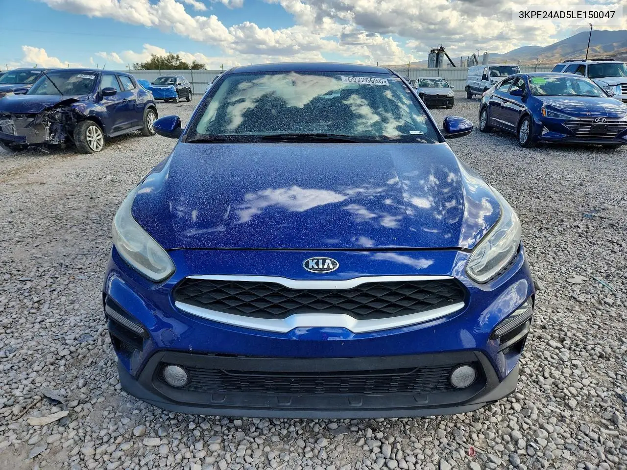 2020 KIA FORTE VIN 3KPF24AD5LE150047 — фото 2