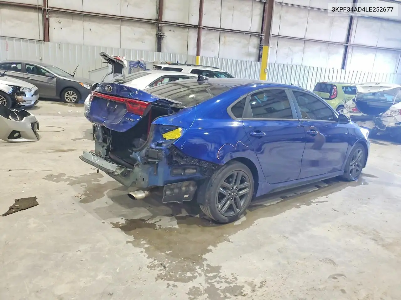 2020 KIA FORTE VIN 3KPF34AD4LE252677 — фото 3