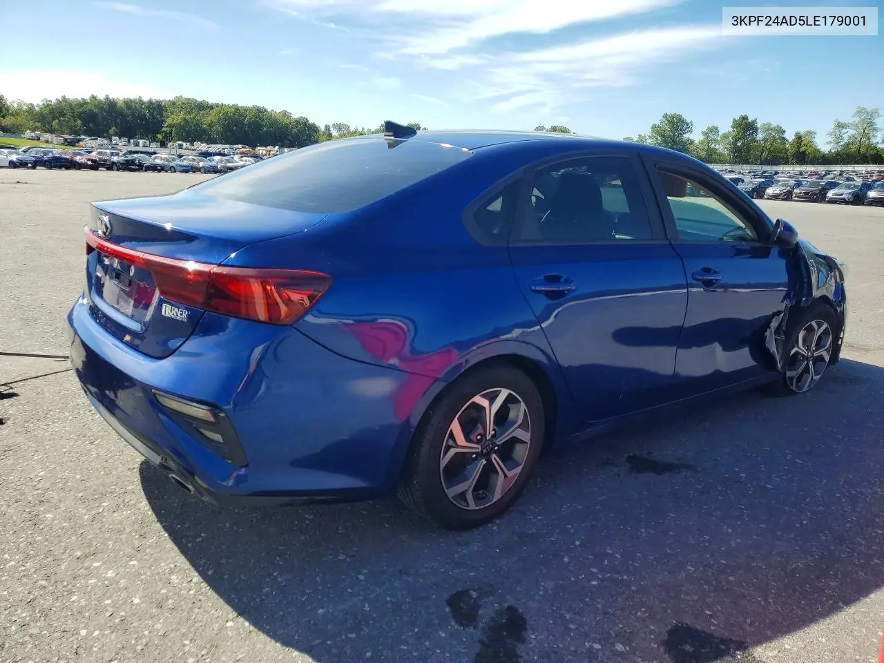 2020 KIA FORTE VIN 3KPF24AD5LE179001 — фото 3