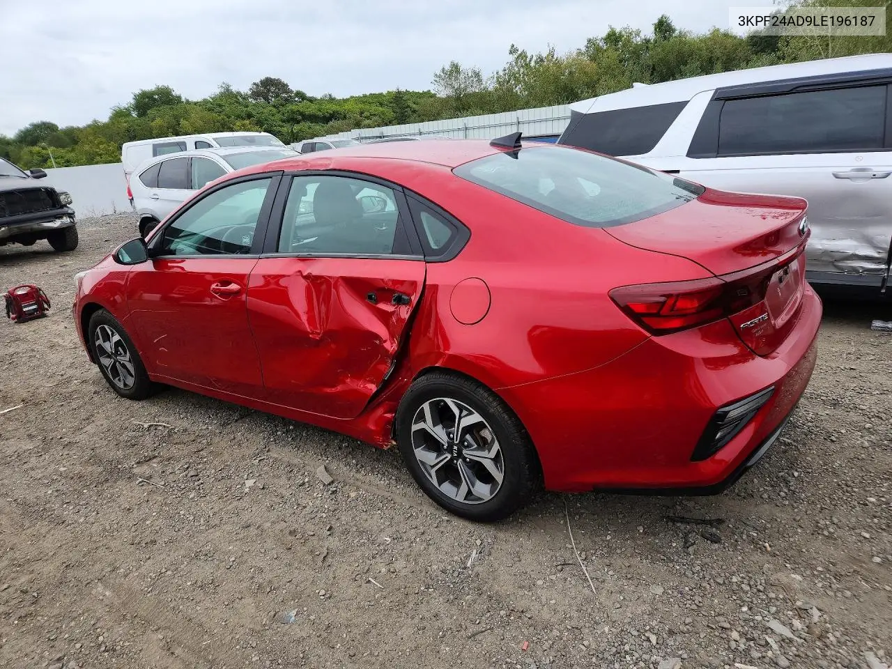 2020 KIA FORTE VIN 3KPF24AD9LE196187 — фото 2