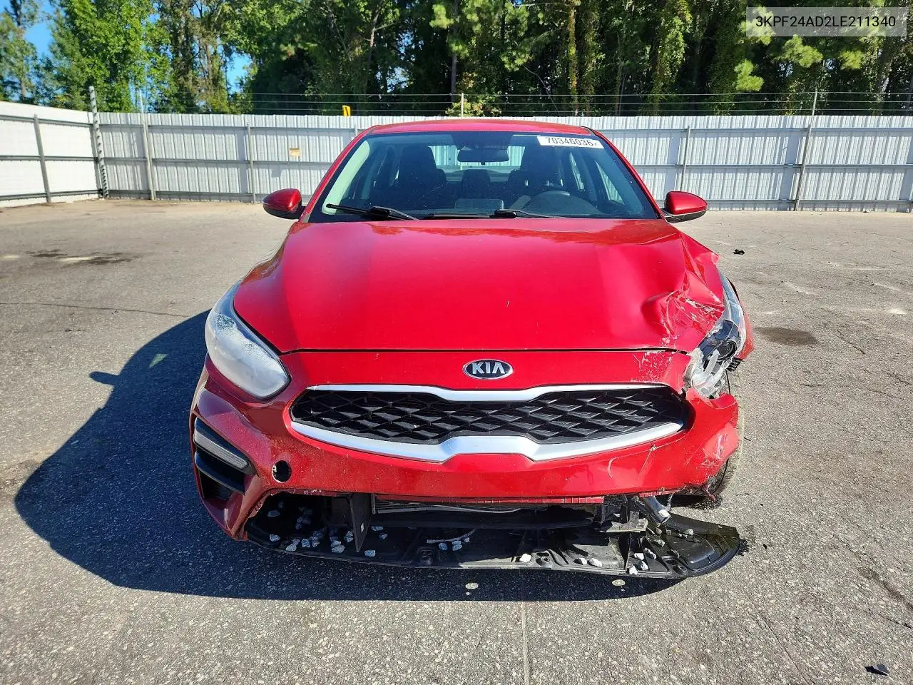 2020 KIA FORTE VIN 3KPF24AD2LE211340 — фото 5