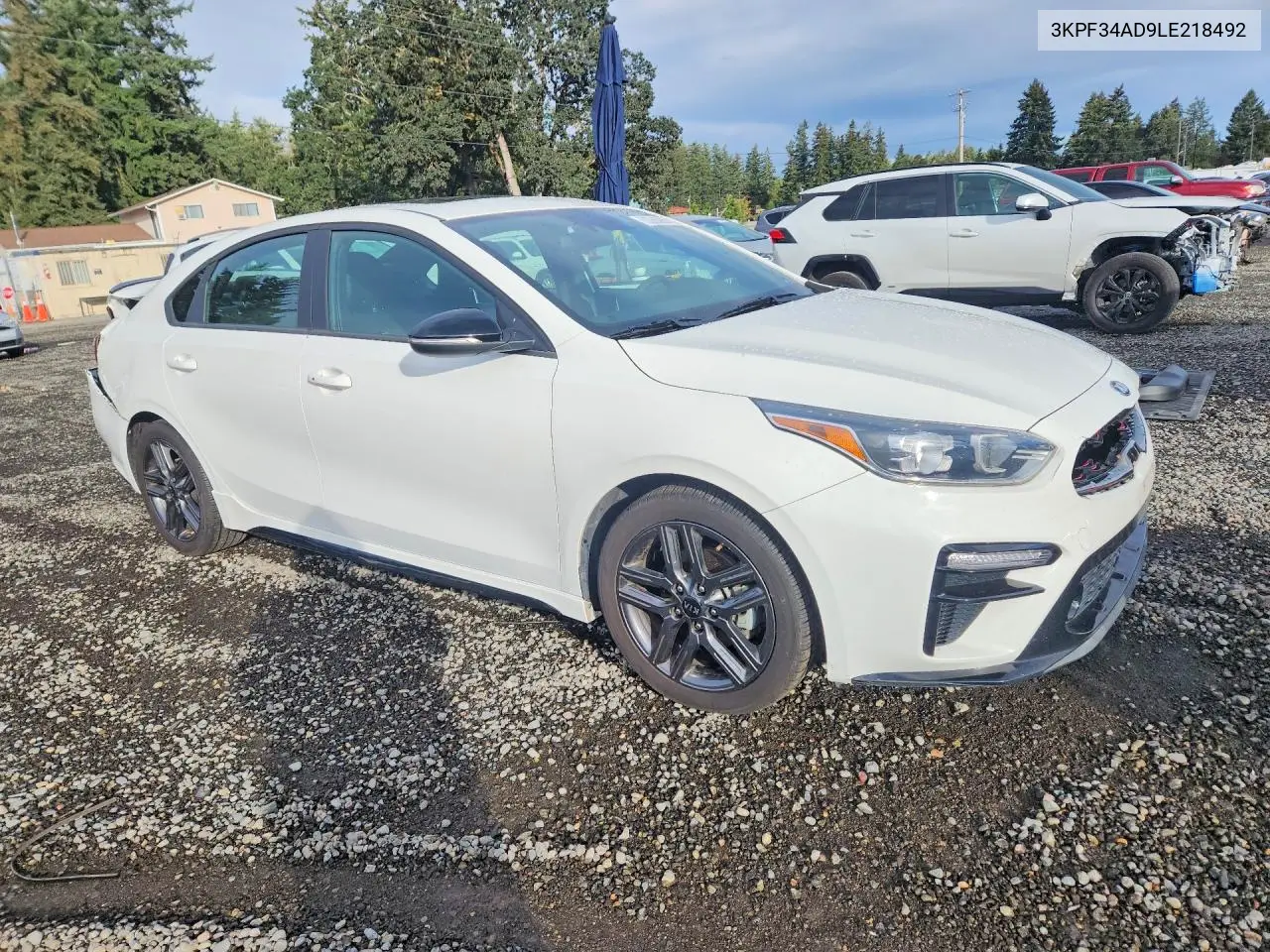2020 KIA FORTE VIN 3KPF34AD9LE218492 — фото 4