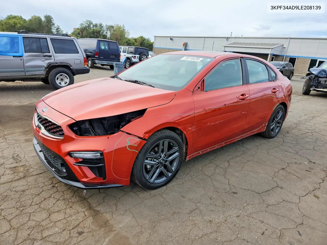KIA FORTE 2020, VIN 3KPF34AD9LE208139
