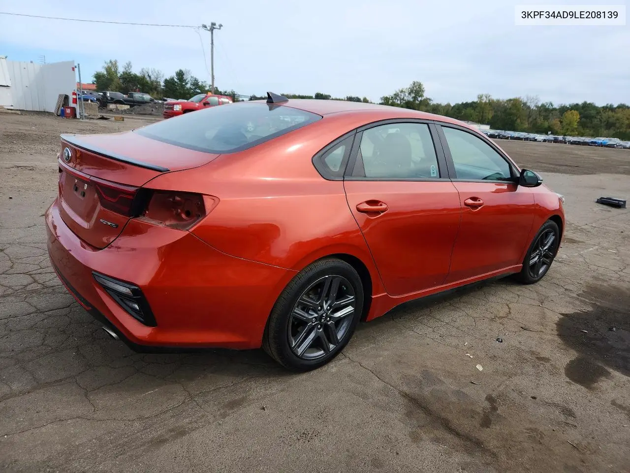 2020 KIA FORTE VIN 3KPF34AD9LE208139 — фото 3
