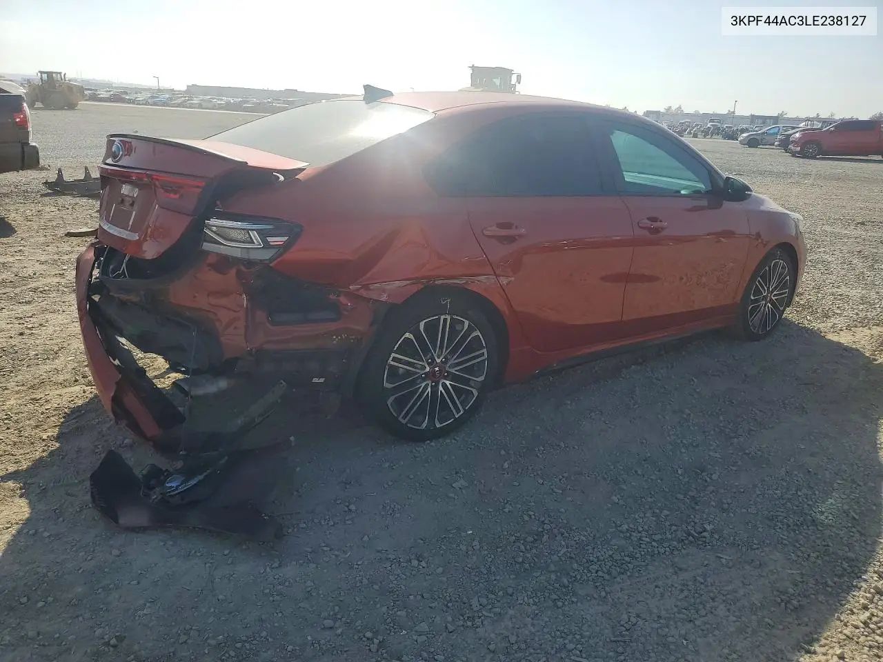 2020 KIA FORTE VIN 3KPF44AC3LE238127 — фото 3
