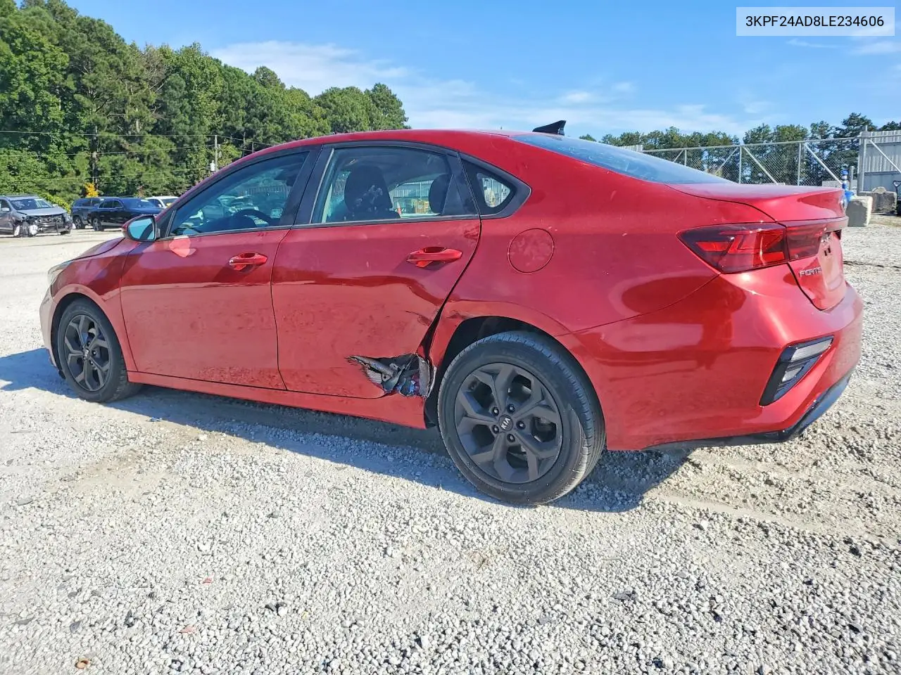 2020 KIA FORTE VIN 3KPF24AD8LE234606 — фото 2