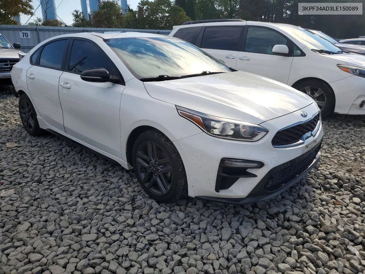 2020 KIA FORTE VIN 3KPF34AD3LE150089 — фото 4