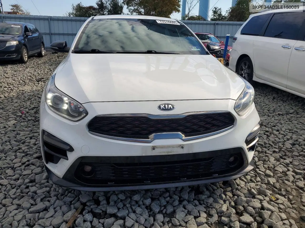 2020 KIA FORTE VIN 3KPF34AD3LE150089 — фото 5