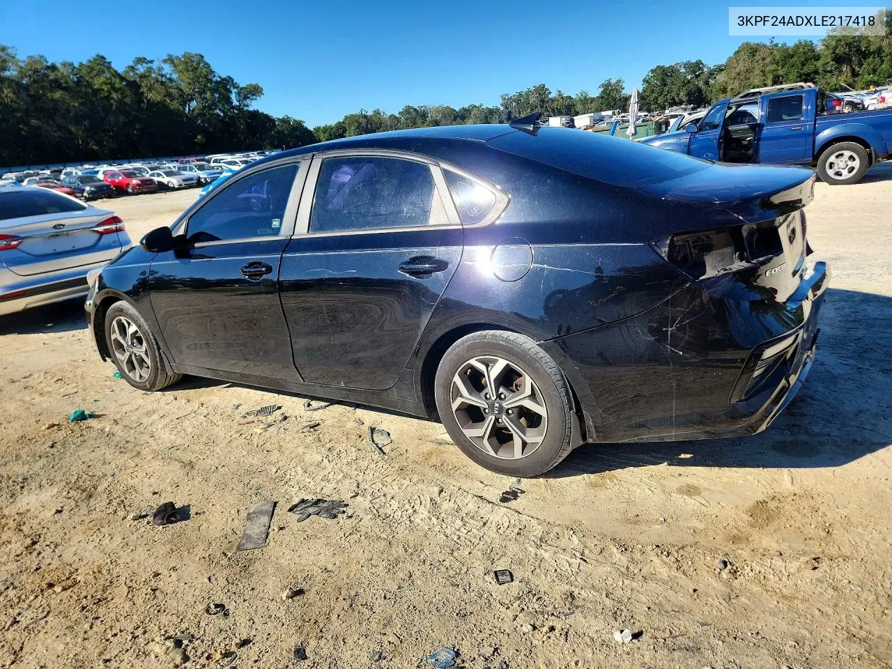 2020 KIA FORTE VIN 3KPF24ADXLE217418 — фото 2