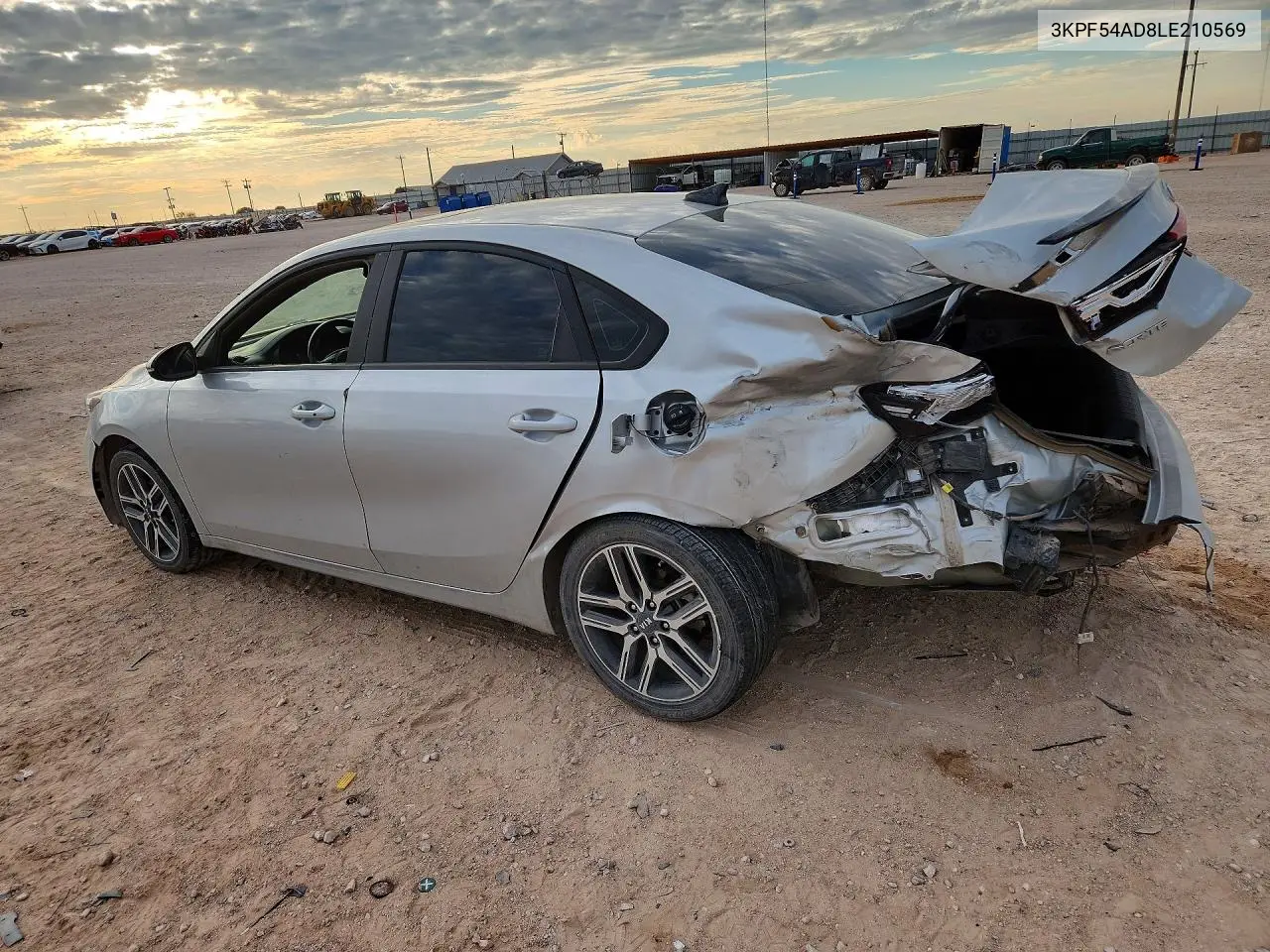 2020 KIA FORTE VIN 3KPF54AD8LE210569 — фото 2