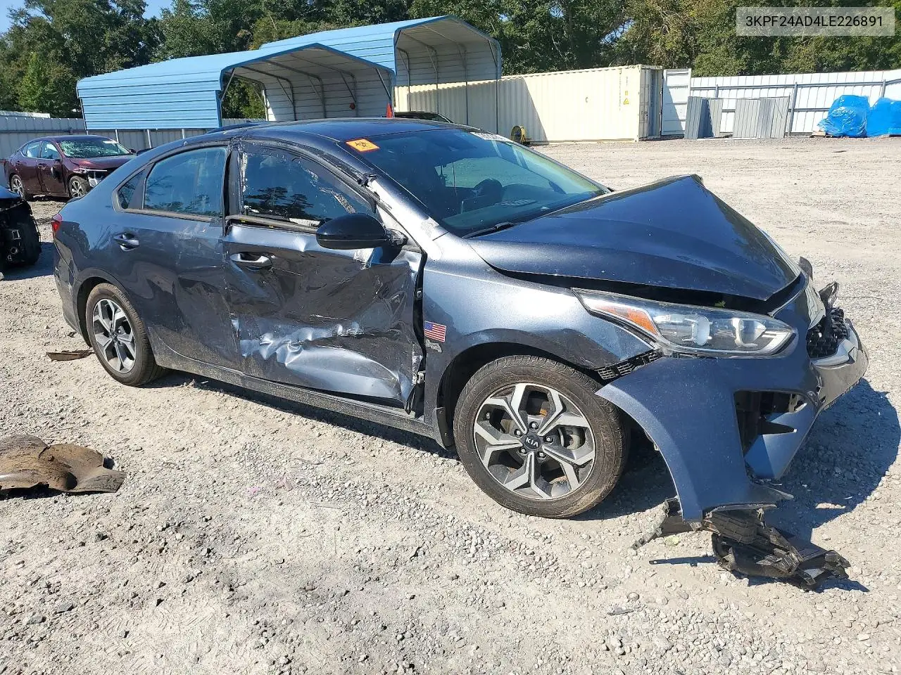 2020 KIA FORTE VIN 3KPF24AD4LE226891 — фото 4