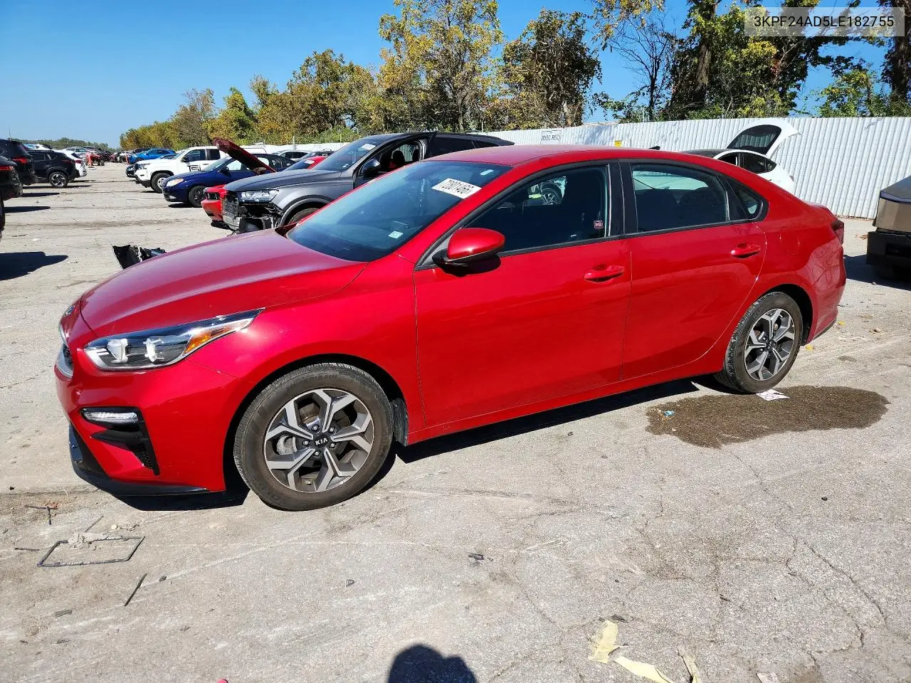 KIA FORTE 2020, VIN 3KPF24AD5LE182755