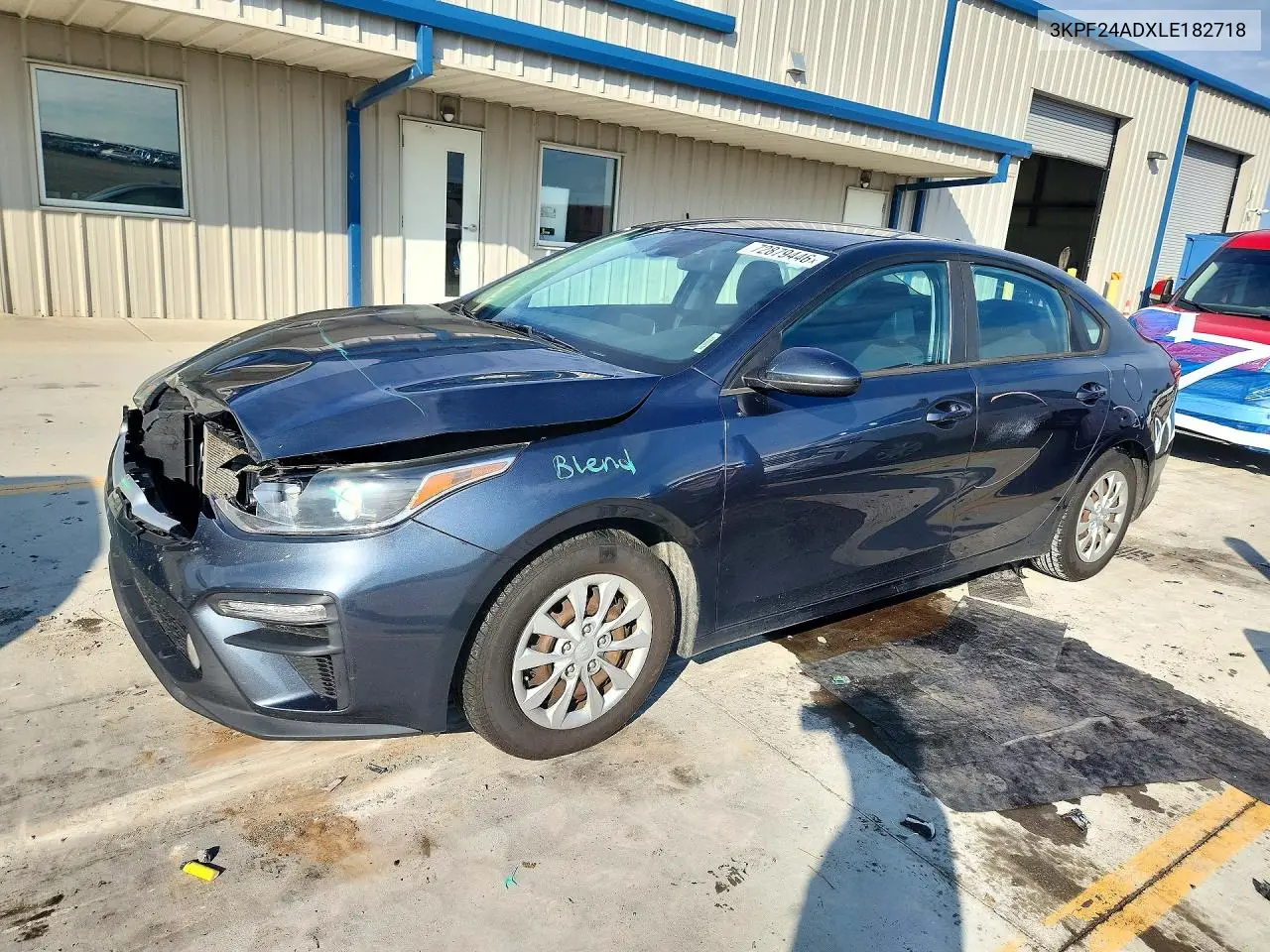 KIA FORTE 2020, VIN 3KPF24ADXLE182718