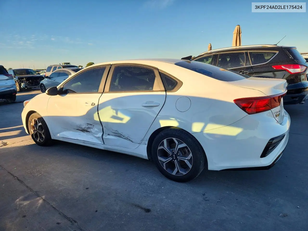 2020 KIA FORTE VIN 3KPF24AD2LE175424 — фото 2