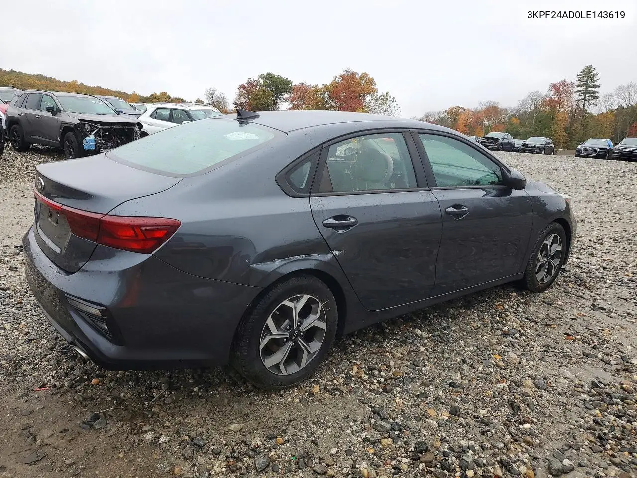 2020 KIA FORTE VIN 3KPF24AD0LE143619 — фото 3