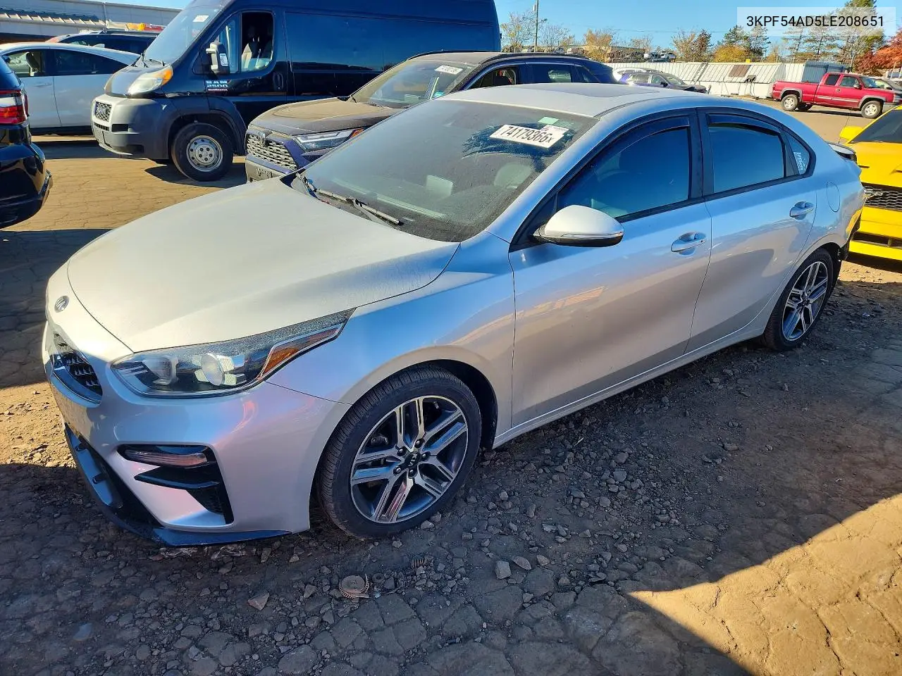 KIA FORTE 2020, VIN 3KPF54AD5LE208651