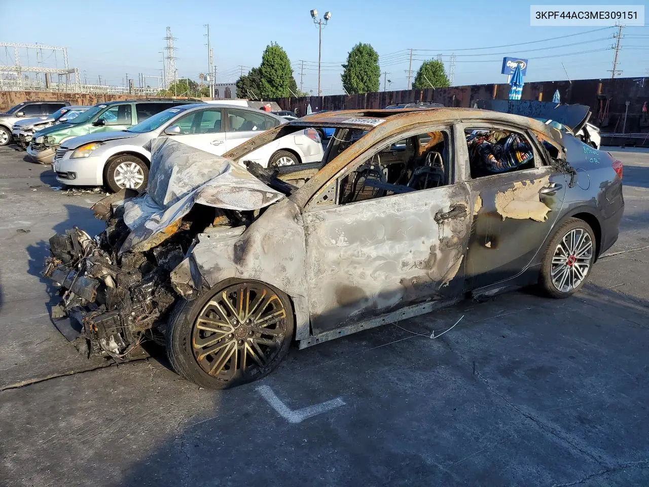 KIA FORTE 2021, VIN 3KPF44AC3ME309151