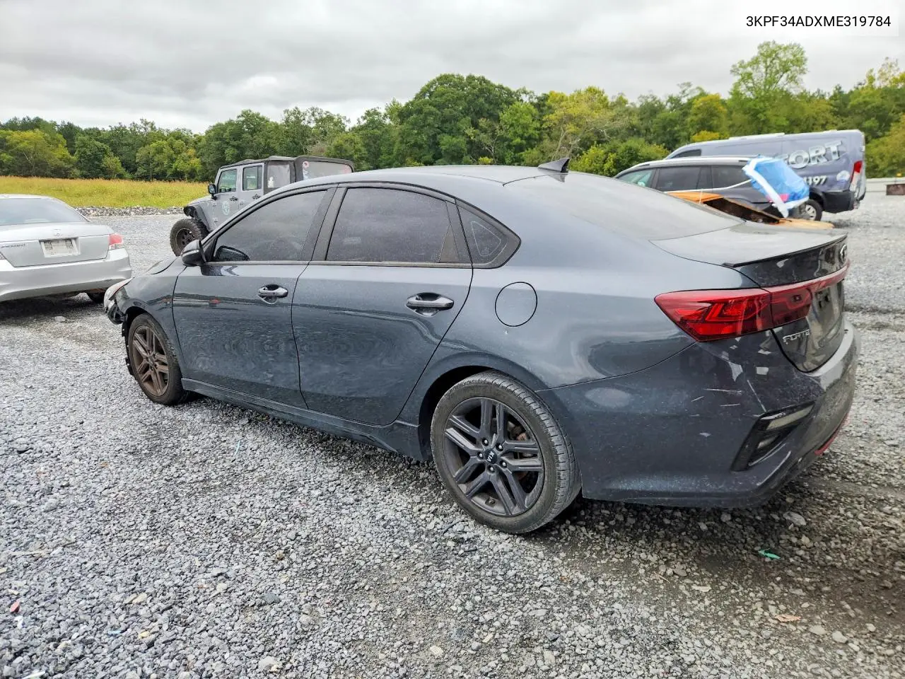 2021 KIA FORTE VIN 3KPF34ADXME319784 — фото 2