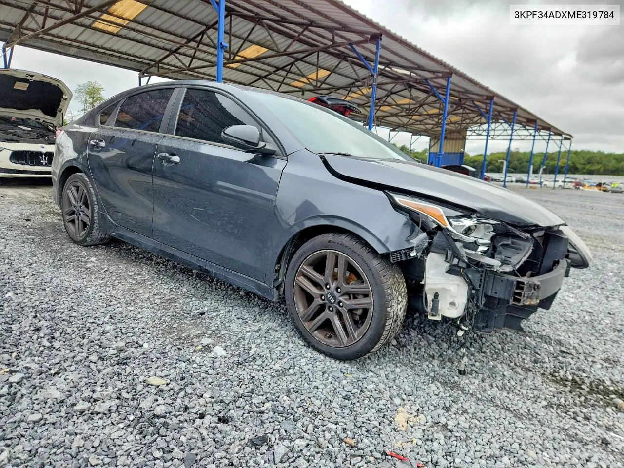2021 KIA FORTE VIN 3KPF34ADXME319784 — фото 4