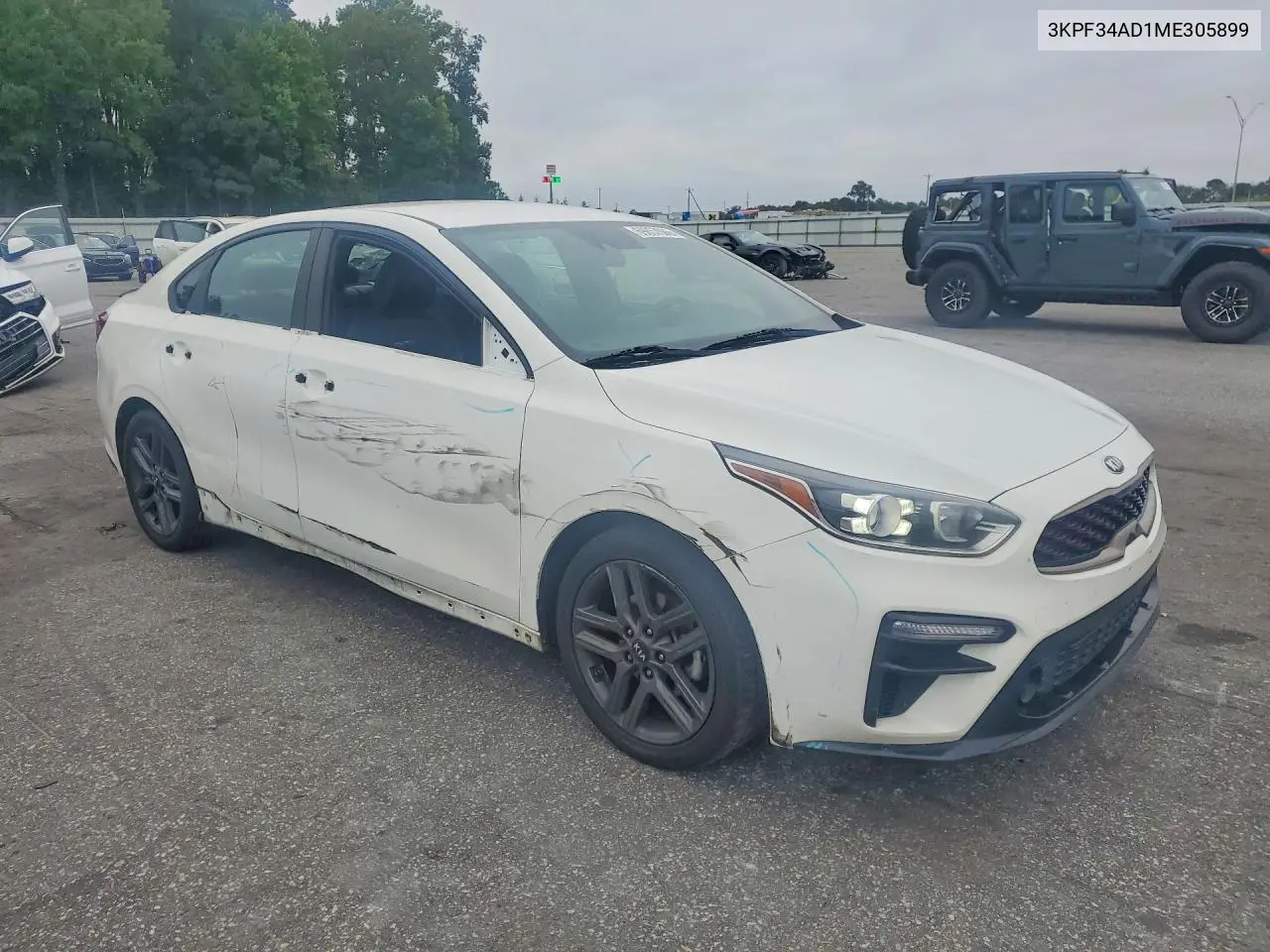 2021 KIA FORTE VIN 3KPF34AD1ME305899 — фото 4