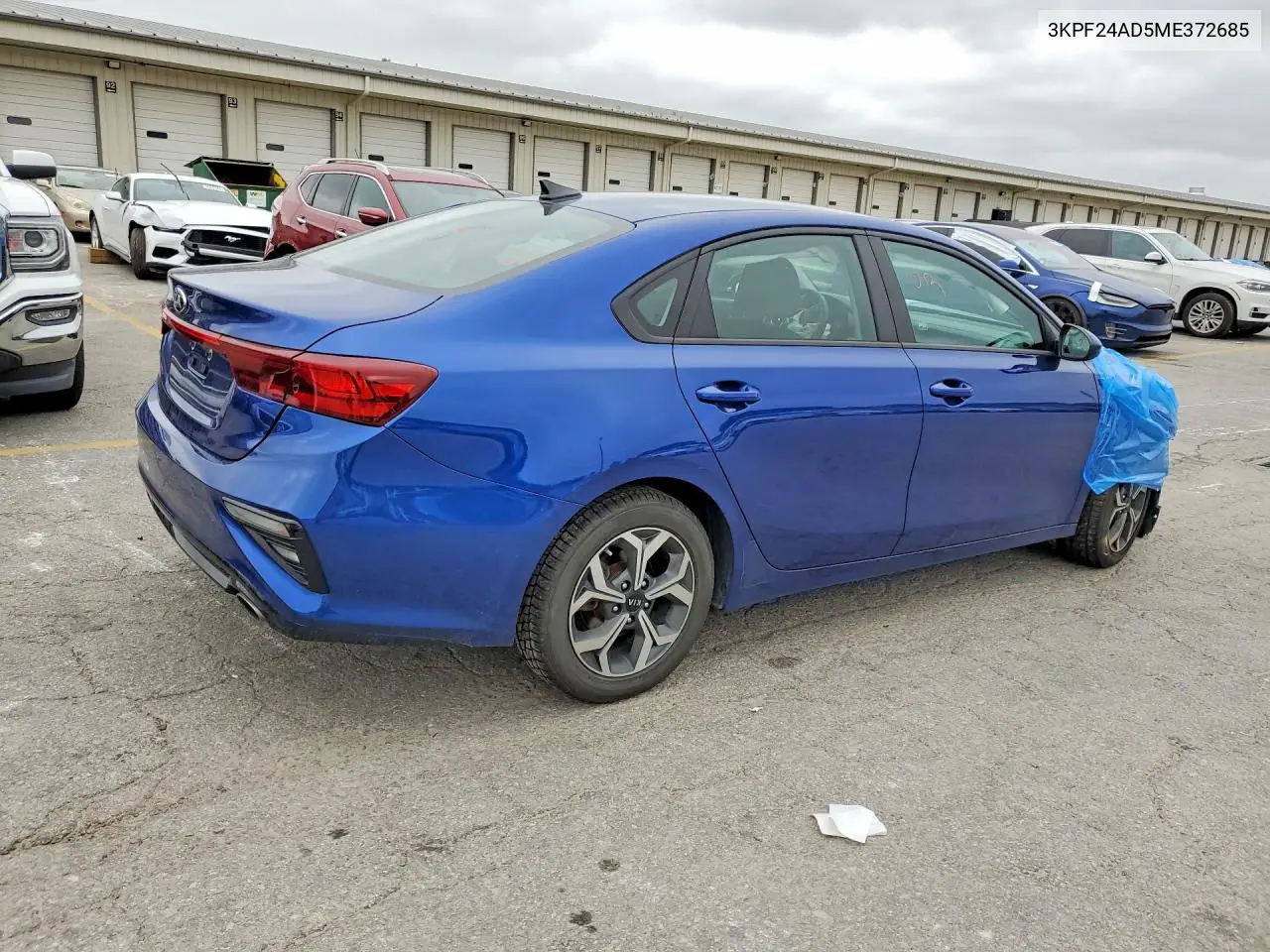 2021 KIA FORTE VIN 3KPF24AD5ME372685 — фото 3