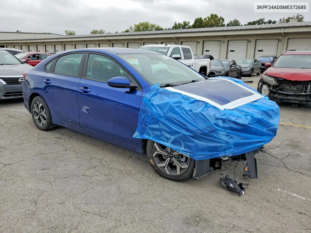 2021 KIA FORTE VIN 3KPF24AD5ME372685 — фото 4