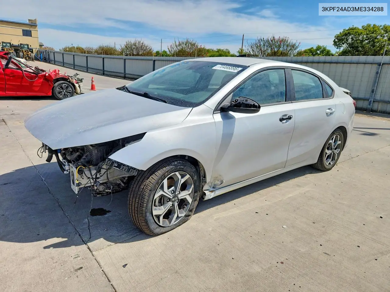 KIA FORTE 2021, VIN 3KPF24AD3ME334288