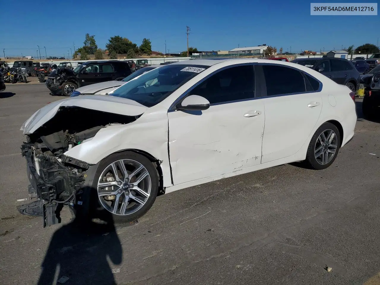 KIA FORTE 2021, VIN 3KPF54AD6ME412716