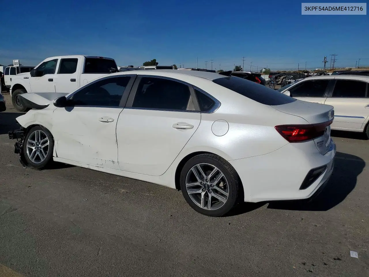 2021 KIA FORTE VIN 3KPF54AD6ME412716 — фото 2