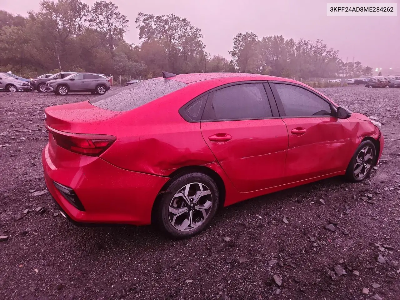 2021 KIA FORTE VIN 3KPF24AD8ME284262 — фото 3