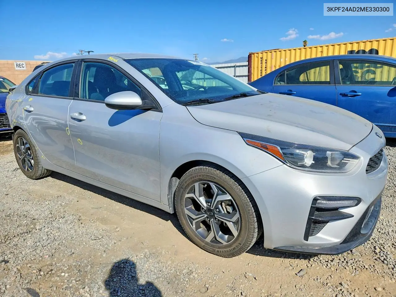 2021 KIA FORTE VIN 3KPF24AD2ME330300 — фото 4